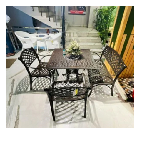 image of PVD Cast Chair & Table Set
