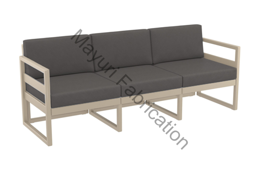 Metal Sofa Three Seater | PVD / SS